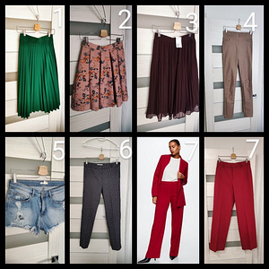 Uued lüh. püksid, seelik H&M s36, 38, 40