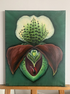Картина маслом Орхидея 40х50