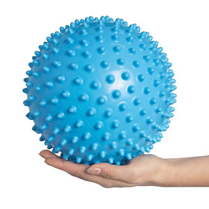 Сенсорный массажный мяч 20см, синий или розовый