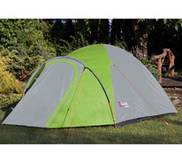 Палатка Malwa 3-х местная, серо/зеленый или зелено/оранжевый