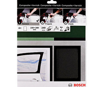 Bosch lihvimislehed P240, 230×280 mm, 4 tk