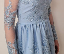 Красивое праздничное выпускное платье с кружевом, 38 размер