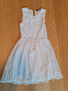 Белое платье zara xs size