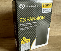 UUS! NEW! Seagate Expansion. 5 TB. Original. Black.