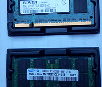 2 памяти 1GB+1GB 2Rx16 (2Rx8) PC2-5300S-555