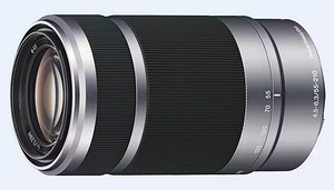 ZOOM Sony objektiivi E-kinnitus 55–210 mm f/4,5–6,3 OSS (SILVER)