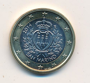1 euro SAN MARINO 2014