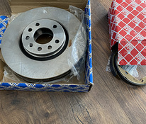 Тормозные диски и колодки ручного тормоза(Saab,Opel)