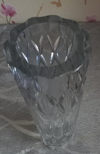 Хрустальная ваза советского периода, 28 см.