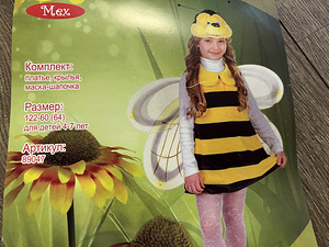 Mesilase kostüüm.