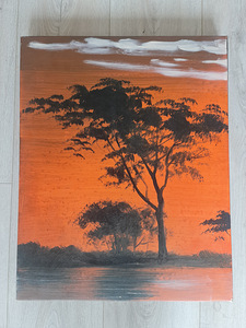 Maal "Aafrika päikesetõus". Õli.
