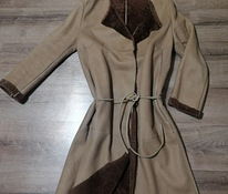 Кожаное пальто MaxMara, размер М