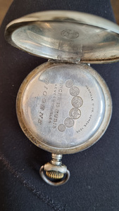 Царские серебряные часы с длинной цепочкой
