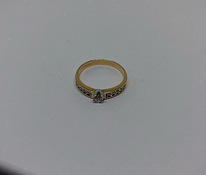 Золотое кольцо 585 пробы c бриллиантами (№836)