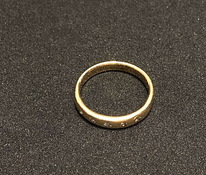 Kuld sõrmus teemanditega 585 proov (№1114)