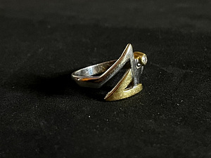 Золотое кольцо с бриллиантом 585 проба (№K221)