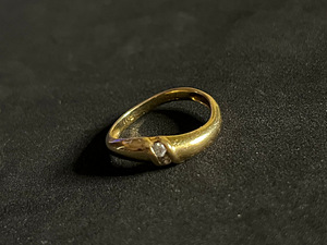 Золотое кольцо с бриллиантом 750 проба (№K229)