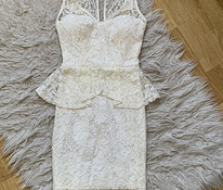 Женское белое вечернее платье, размер 34