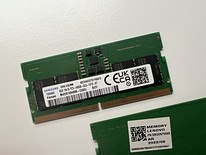 Sülearvuti mälu DDR5 4800 Mhz SODIMM 16gb (2x8GB) Samsung