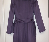 Фиолетовое кашемировое пальто