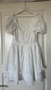 Летнее белое платье xs