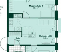Дом 2022, 3 комнаты + парковка, кладовка