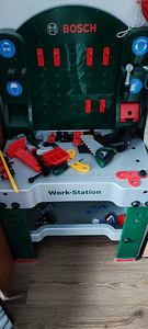 Детский станок и инструменты Bosch Work Station, зеленый