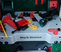 Детский станок и инструменты Bosch Work Station, зеленый