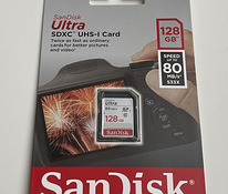 SanDisk Ultra SDXC Card 128GB Class 10 UHS-I, 80MB/s