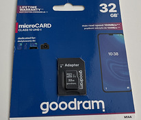 GoodRam microSDHC (32GB | class 10 | UHS I) + adapter