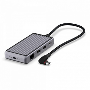 Unisynk 8 Port USB-C Hub V2 , Grey