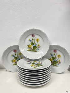 Винтажные тарелки (17 см) 11 шт MITTERTEICH Bavaria