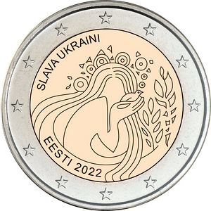 Монетa 2 евро Slava Ukraine