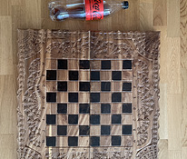 Nikerdatud malelaud + backgammon
