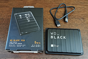 Жесткий диск WD_BLACK P10 Game Drive емкостью 5 ТБ для консо