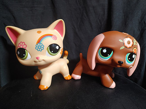 Lps Jumbo Deco Pets Cat shorthair & Dachshund (6 foto / 7)