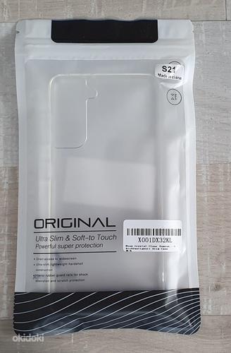 Прозрачный силиконовый защитный чехол для Samsung Galaxy S21 (фото #2)
