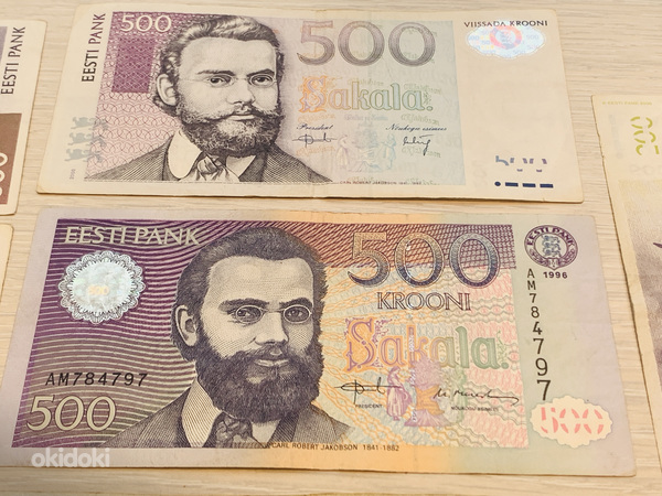 500 Eesti krooni — 500 Estonian krone banknote old currency (foto #4)