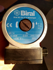 Tsirkulatsioonipump / ringluspump Biral AG CH-3110 (1 foto / 1)