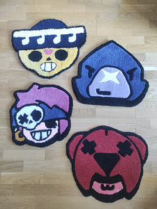 Käsitsi valmistatud vaip Brawl Stars Crow (2 foto / 2)