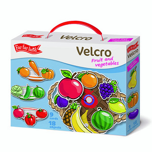 Velcro mäng "Puuviljad ja köögiviljad" (1 foto / 5)