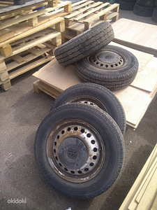 R15 5*112 +хорошая резина 195/70/15C (6 foto / 6)