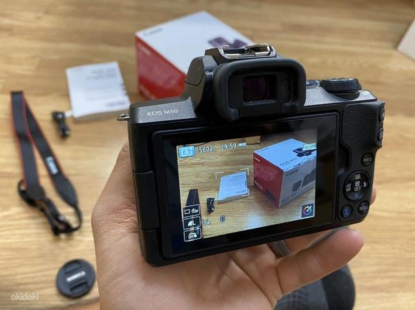 Canon EOS M50 24.1MP peegelkaamera koos 15-45mm STM objektii (foto #3)