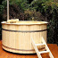 Деревянная (еловая) купель 170 см, с внутренней духовкой (фото #2)