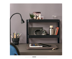 Ikea VATTENKAR Desktop shelf, black, 49x15 cm (3 foto / 4)