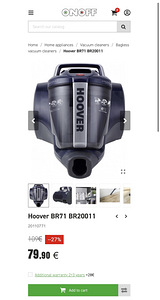 Пылесос Hoover BR71 (3 фото из 3)