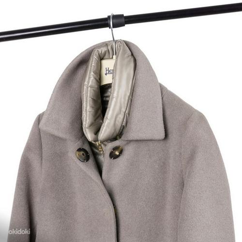 Шерстяное пальто со съемной манишкой HERNO Italy (42) Оригин (фото #4)