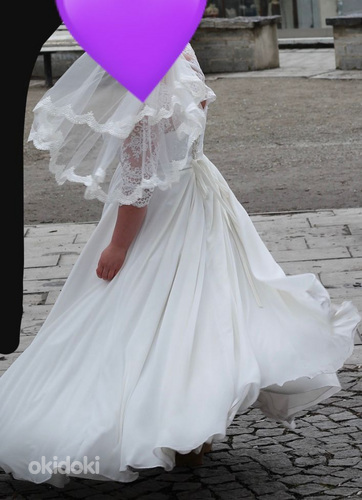 Свадебное платье и фата (фото #2)
