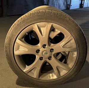 17" оригинальные диски Skoda 5x112 + летние шины 225/45/17 (2 фото из 4)
