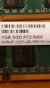 2x1GB SO-DIMM РС2 5300